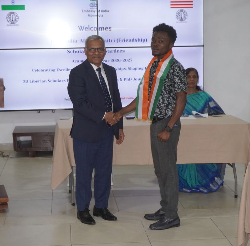 Honouring of 20 Liberian Students Awarded ICCR India–Africa Maitri Scholarships for AY 2026-2027 – 06 July 2026